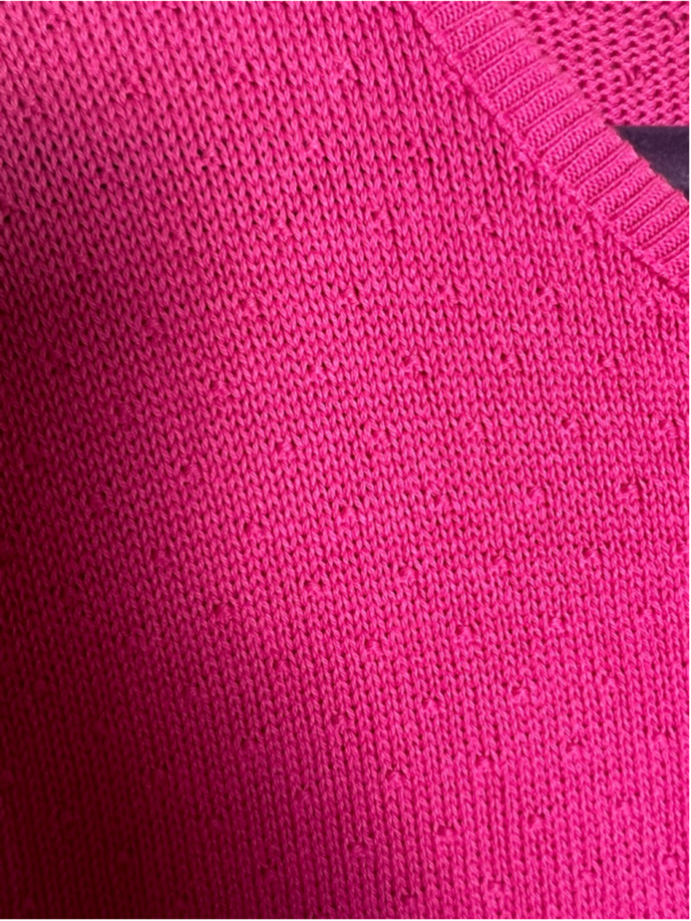 Carly Blake Sweater Vest Womens 2X Pink Sleeveless Knit Made In USA Cotton Vinta - Picture 2 of 6
